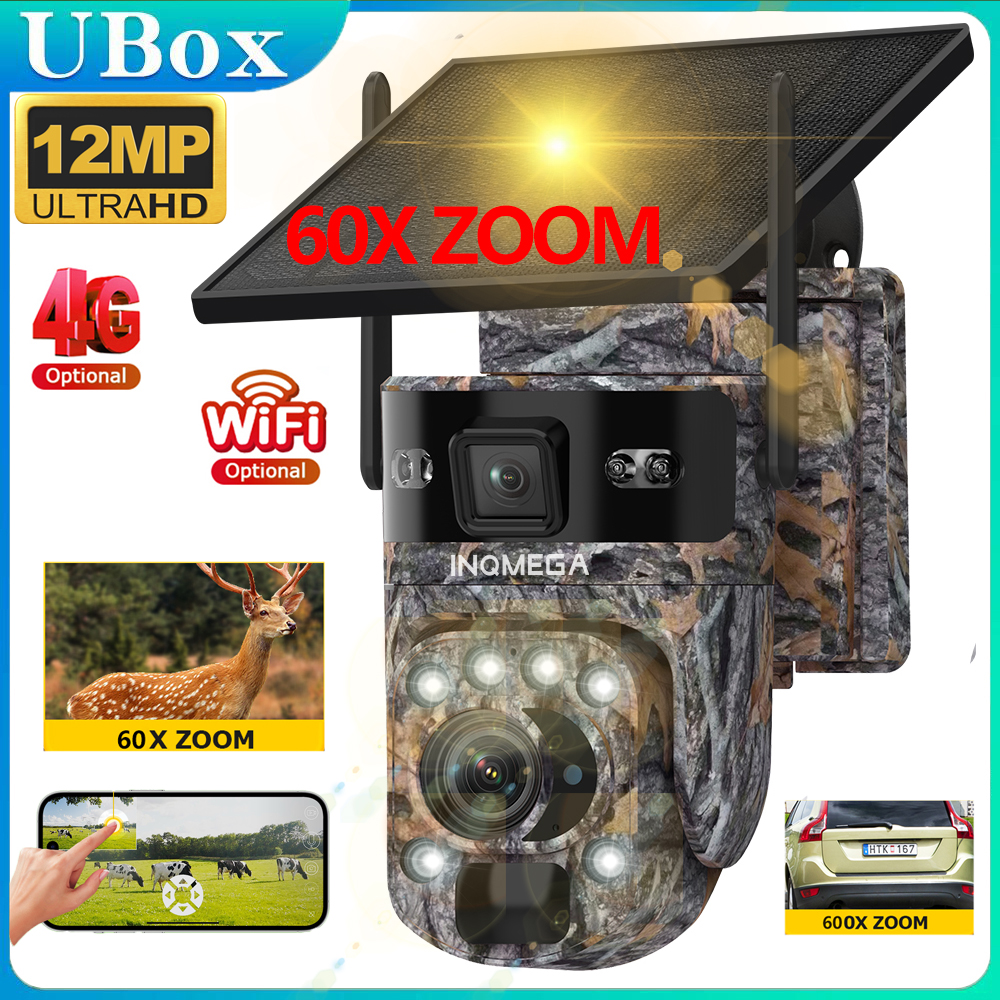 Trail Camera Infrared - INQMEGA 4G Solar Trail Camera Dual