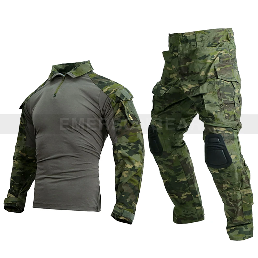 Hunting Outdoor Pants - Emersongear E3 Combat Uniform Set 2019