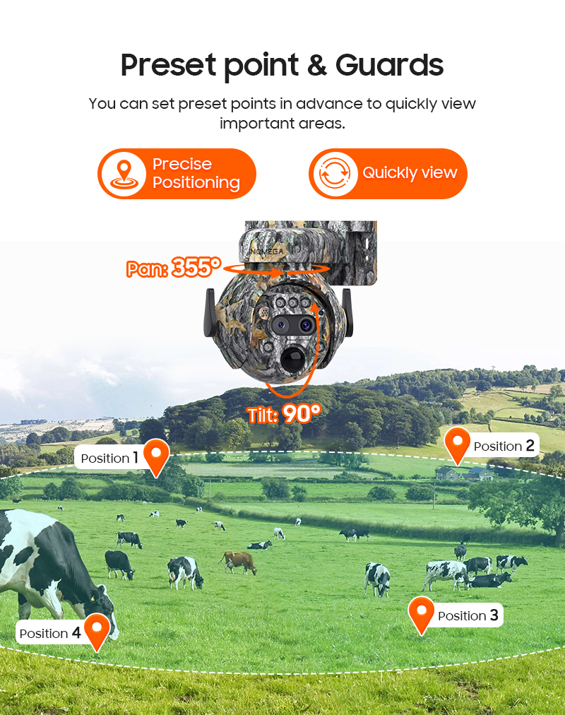 Trail Camera Infrared - INQMEGA 4K 4G SIM Solar Security