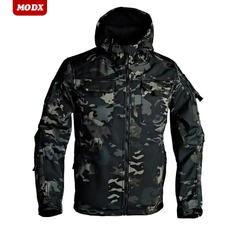 Tactical Men Soft Shell Hooded - Outdoor Hunting Overalls recension och pris