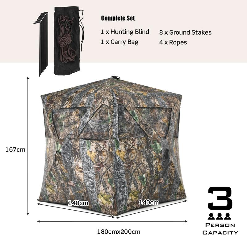 3 Person Portable Pop-Up Groun - Hunting & Outdoor Supplies Photos recension och pris