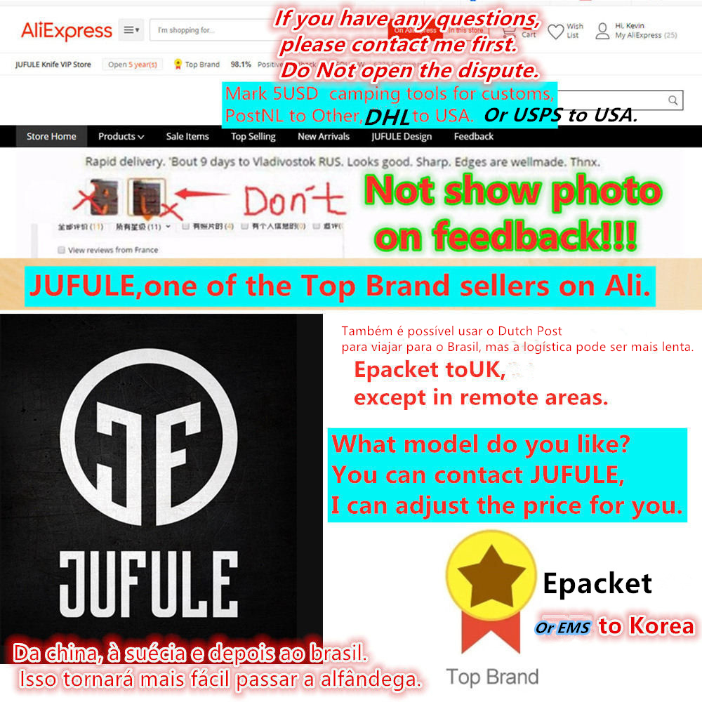 JUFULE Best Foam Mini Freek 56 - Best Hunting Outdoor Knife recension och pris