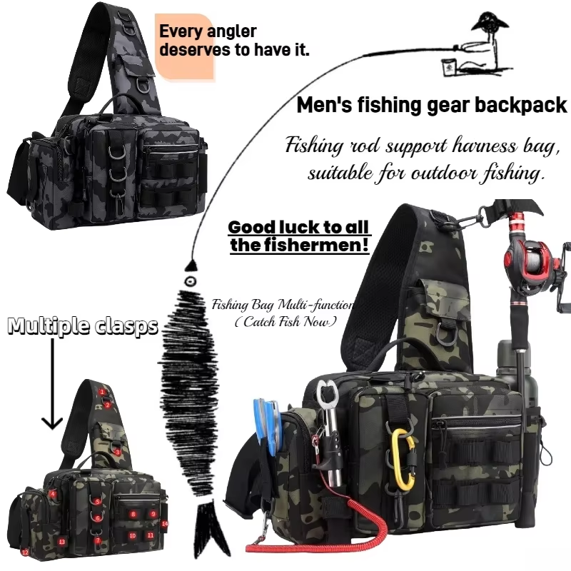 Outdoor fishing bag, with a bu - Outdoor Hunting Place recension och pris