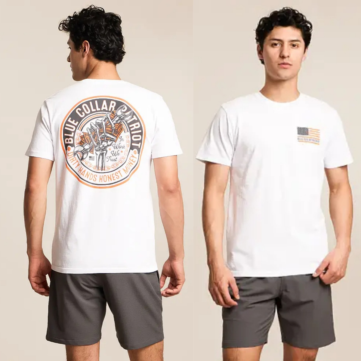 Blue Collar Hard Work Outdoor  - Outdoor Hunting Graphic Tees recension och pris