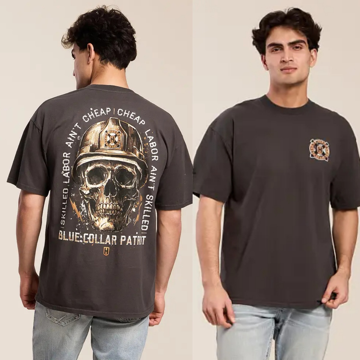 Blue Collar Hard Work Outdoor  - Outdoor Hunting Graphic Tees recension och pris