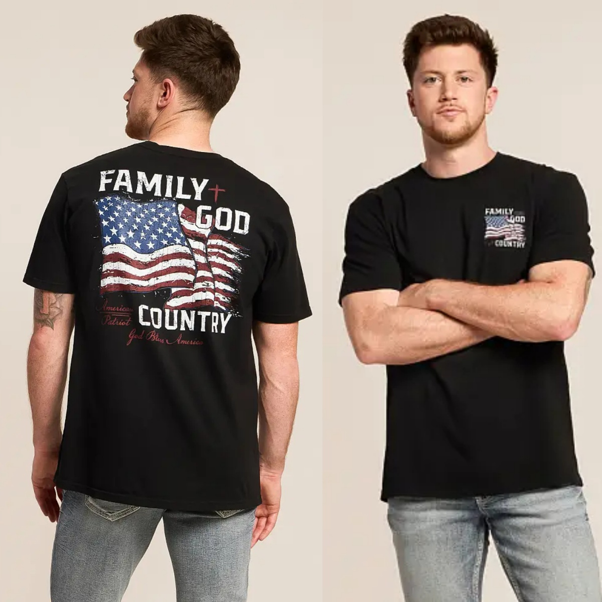 Family Flag Outdoor Military T - Outdoor Hunting Graphic Tees recension och pris