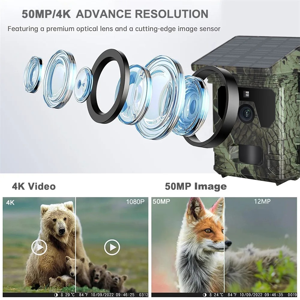 YNFECN 2025 HC600A Outdoor Sol - Trail Camera Infrared recension och pris