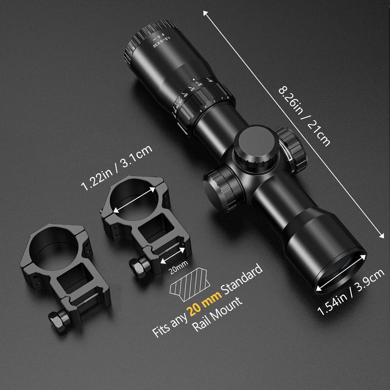CVLIFE 1.5-5x32 Crossbow Scope - Crossbow Scope Sight recension och pris