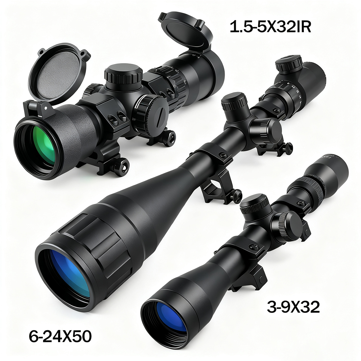 Tactical 1.5-5X32 IR 3-9X32 6- - Crossbow Scope Sight recension och pris