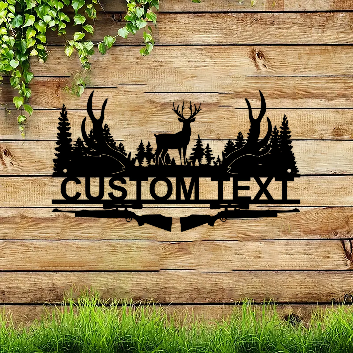 Custom Deer Cabin Metal Sign,  - Outdoor Hunting Names recension och pris