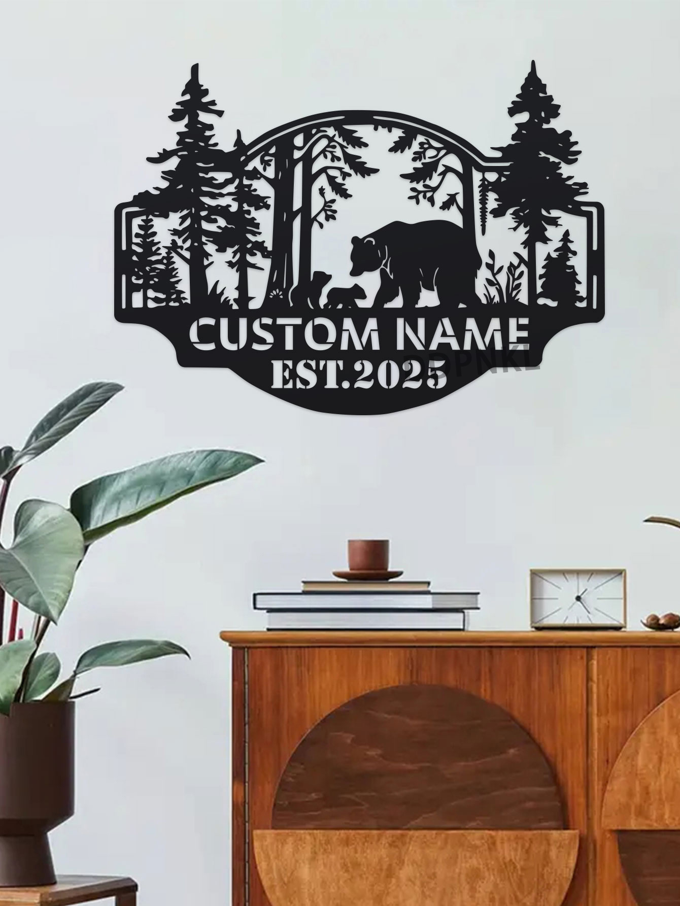 Personalized Bear Cabin Sign,  - Outdoor Hunting Names recension och pris