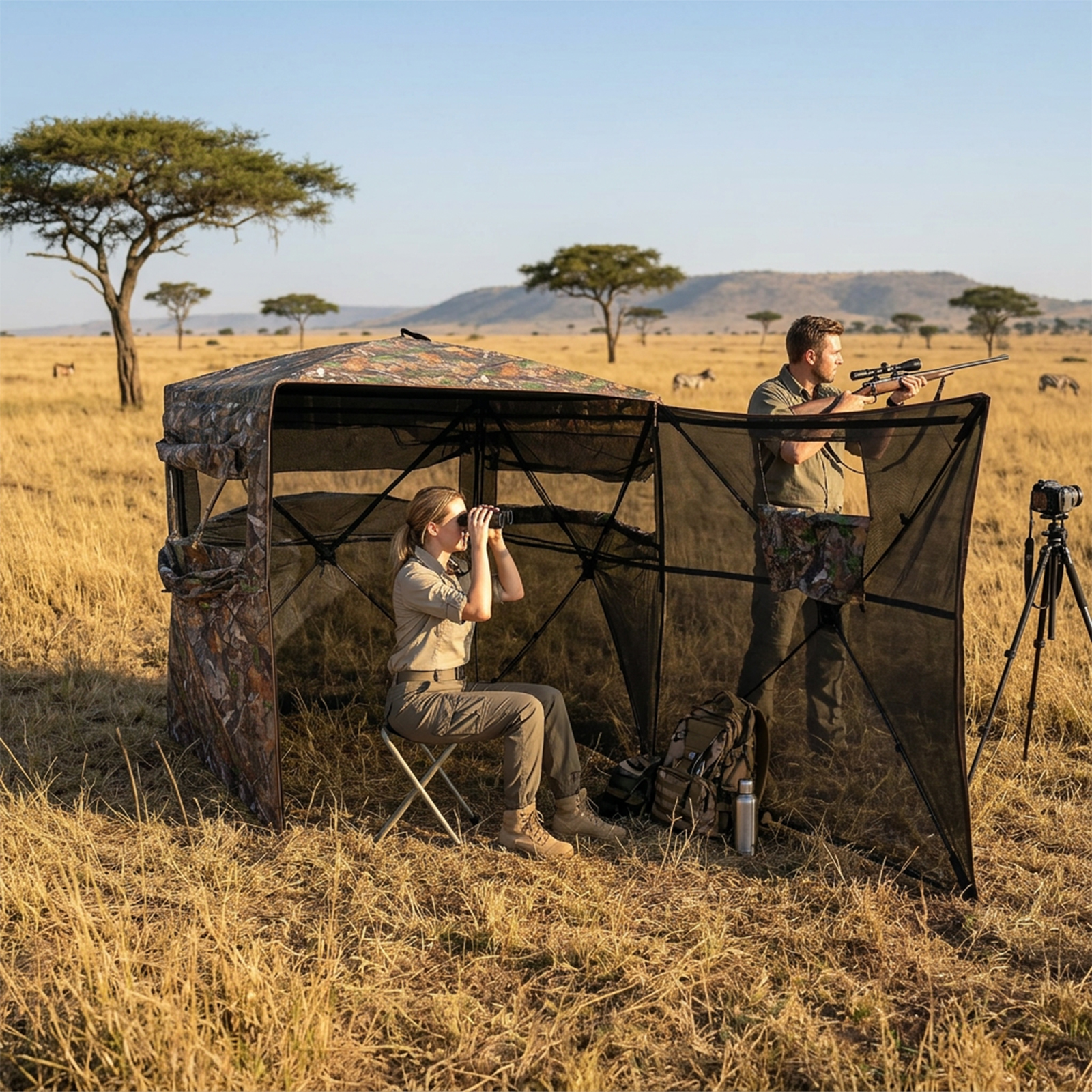 Camouflage Pop-Up Hunting Blin - Hunting & Outdoor Supplies Photos recension och pris