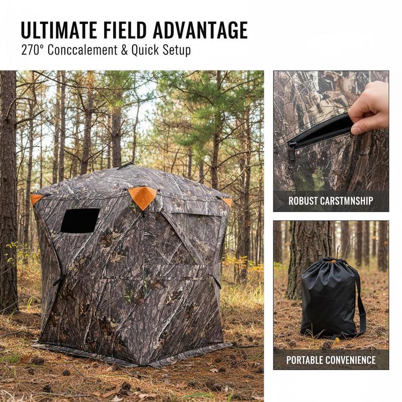 Ground Hunting Tent 60x60x66 I - Hunting & Outdoor Supplies Photos recension och pris