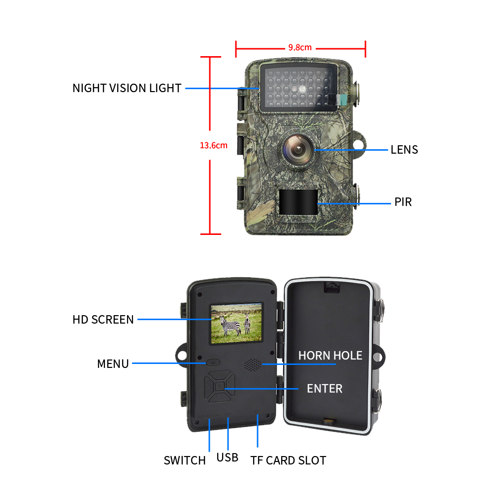 HD Wildlife Trail  Camera PIR  - Trail Camera Infrared recension och pris