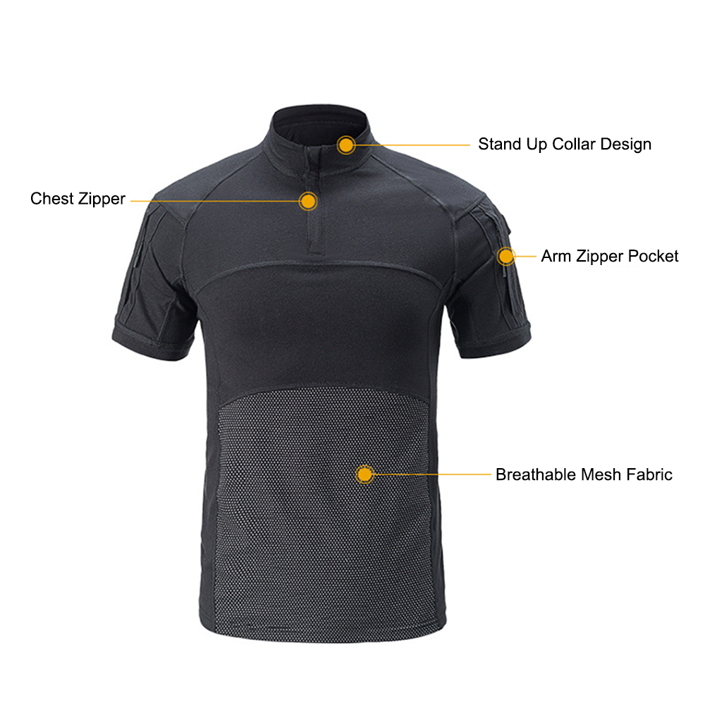Tactical Short Sleeve Camoufla - Hunting Outdoor Clothing recension och pris