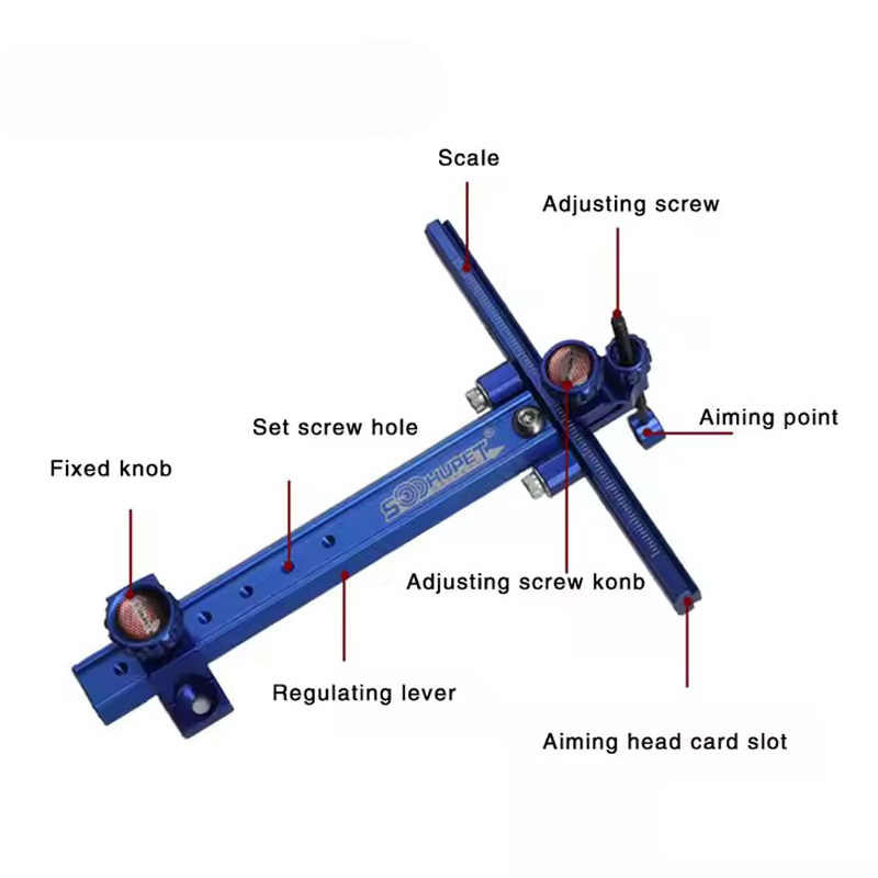 Aluminum Alloy T-sight recurve - Crossbow Scope Sight recension och pris